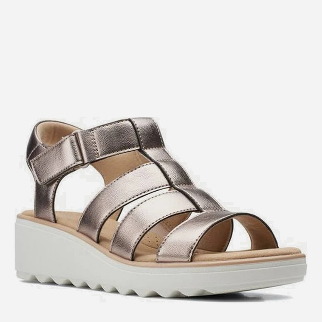 Женские босоножки Clarks 26159418 36 Серебристые (5059304563877) – в ...