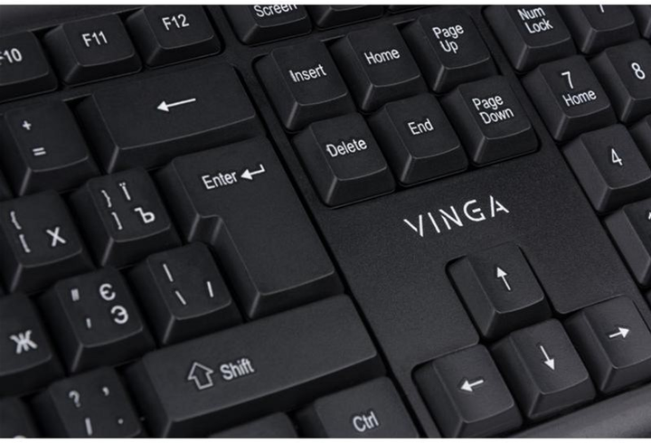 Клавіатура дротова Vinga KB110BK USB - зображення 10