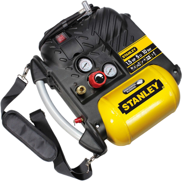 Компрессор воздушный безмасляный Stanley Air Boss 180 л/мин, ресивер 5 л (8215250STN596) - изображение 2