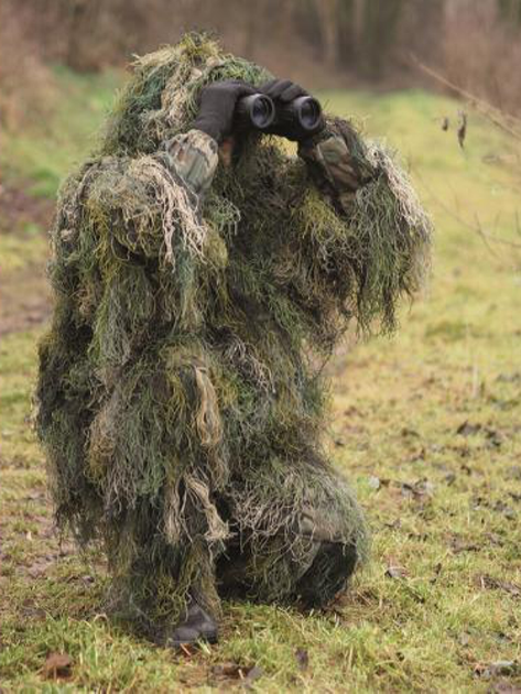 Костюм маскировочный MIL-TEC "GHILLIE" CAMO SYSTEMS (нитки) 11961000 2XL Woodland (2000000037943) - изображение 2