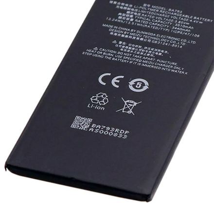 Акумулятор Meizu BA793/Pro 7 Plus, 3440 mAh AAA Original PRC - Фото 3 Акумулятор Meizu BA793/Pro 7 Plus, 3440 mAh AAA Original PRC - зображення 3