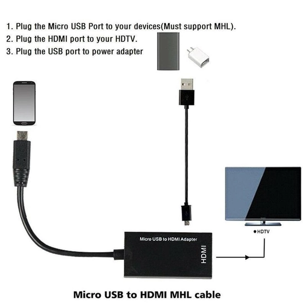 Deppa MHL адаптер для смартфонов micro USB-HDMI (72125) 0.15м