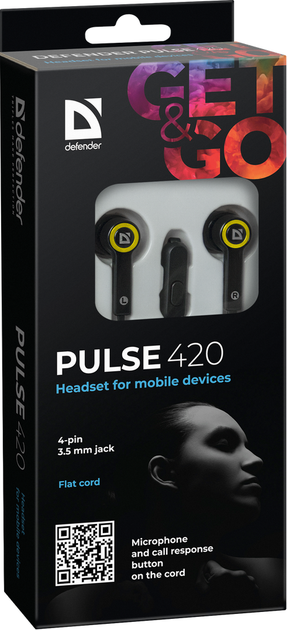 Гарнітура Defender Pulse 420 Yellow (63421) (6217090) - зображення 4