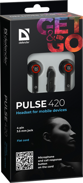 Гарнітура Defender Pulse 420 Red (63424) (6217089) - Фото 4 Гарнітура Defender Pulse 420 Red (63424) (6217089) - зображення 4
