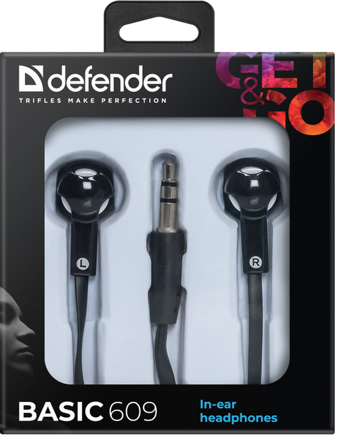 Навушники Defender Basic-609 Black/White (63609) (6232795) - Фото 3 Навушники Defender Basic-609 Black/White (63609) (6232795) - зображення 3