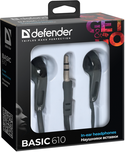 Навушники Defender Basic-610 Black (63610) (6232798) - зображення 2