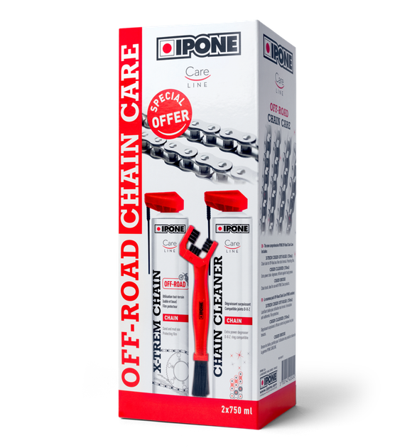 Комплект для ухода за цепью мотоцикла IPONE Off-Road Chain Care 3 in 1, 2*750 мл (800737) - изображение 2