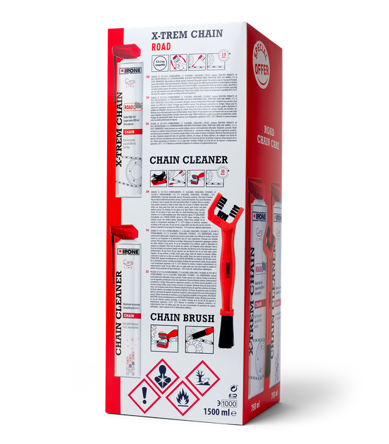 Комплект для ухода за цепью мотоцикла IPONE Road Chain Care 3 in 1, 2*750 мл (800736) - изображение 3