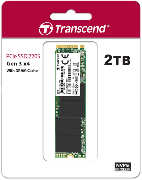 SSD диск Transcend MTE220S 2ТB M.2 PCIe Gen 3.0 3D NAND (TS2TMTE220S) - зображення 2