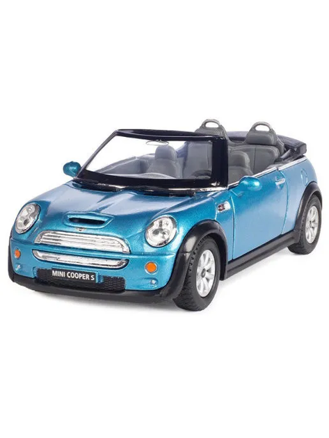 Дитяча машина колекція Mini Cooper S Kinsmart KT5089W інерційна (Синій) (bc-366885) - Фото 1 Дитяча машина колекція Mini Cooper S Kinsmart KT5089W інерційна (Синій) (bc-366885) - зображення 1
