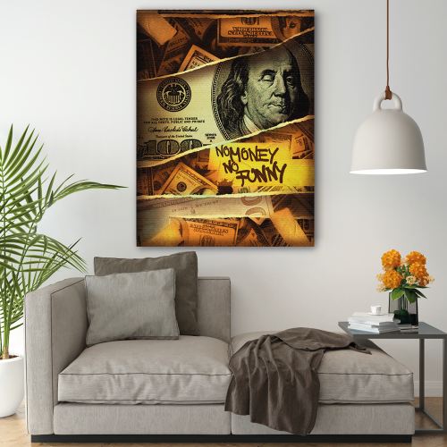 Картина No Money No Funny30x40 см (P0476) - зображення 4
