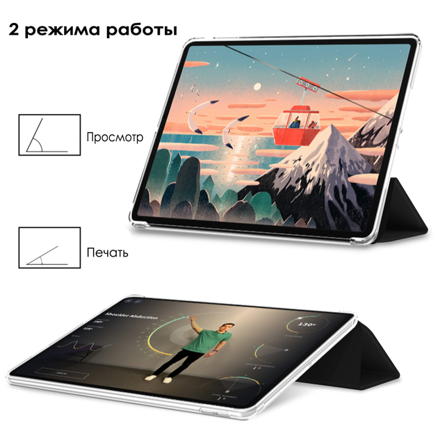 Силіконовий чохол Fruct Protect для iPad Pro 11 2018-22 Протиударний Чорний - зображення 3