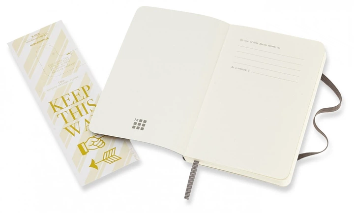 Блокнот Moleskine Classic 9 х 14 см в лінію коричневий м'який - изображение 3