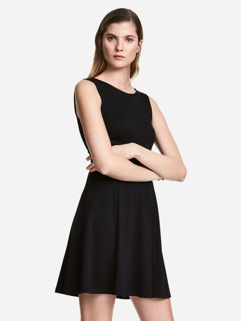 Акція на Сукня коротка літня жіноча H&M 0510538_04 L Чорна від Rozetka