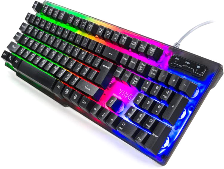 Клавиатура проводная Vinga KB414 USB Black (KB414 Black) - изображение 2