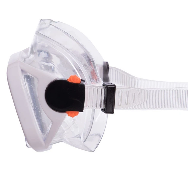 Маска для плавания c термостеклом Zelart Sprinter M276-PVC White-Blue - изображение 4