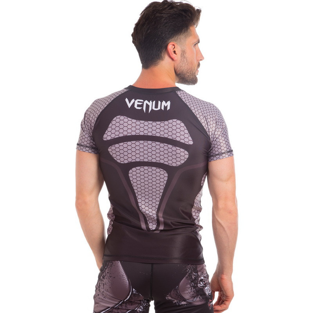 Рашгард мужской с коротким рукавом Venum 5447 размер L (48-50) Black ...