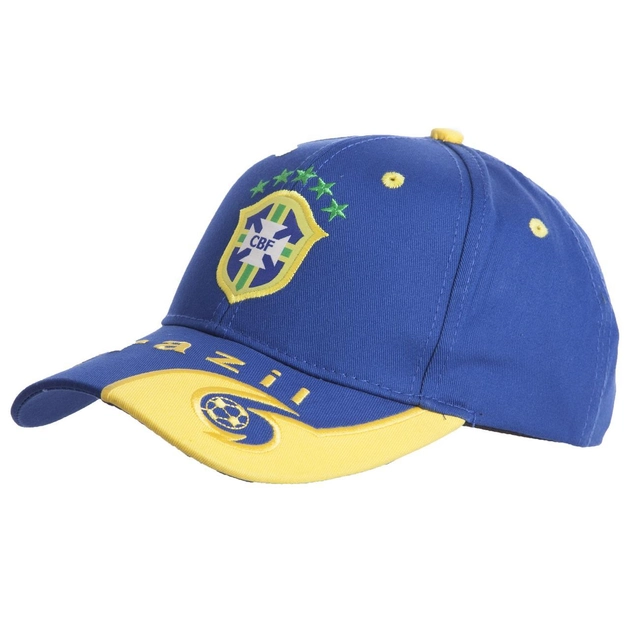 Кепка бейсболка Profi Sport BRAZIL Бразилия 0798 One Size синий-желтый 