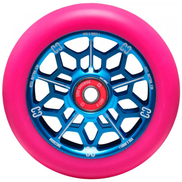 Колесо для трюкового самоката CORE Hex Hollow Pro 110 mm - Pink – фото ...