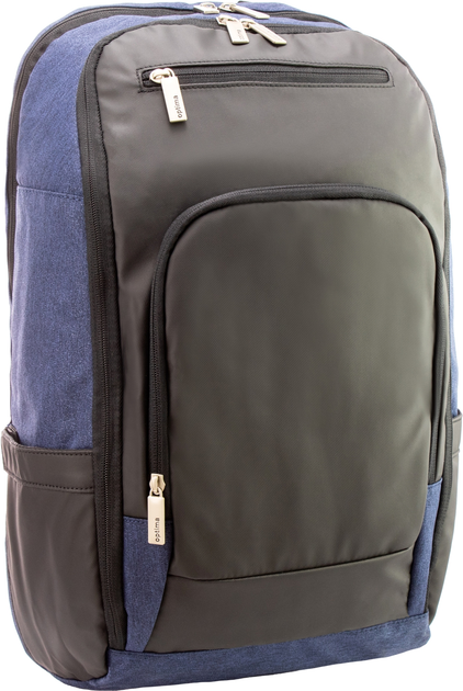 Рюкзак деловой Optima 18” Techno мужской 0.7 кг 26-35 л Синий с ...