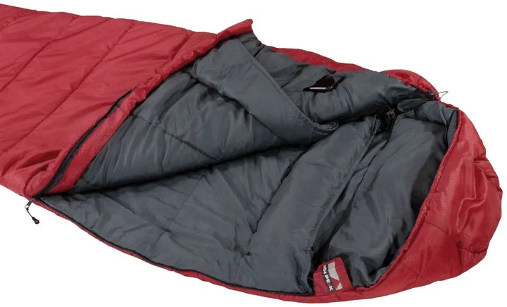 Спальний мішок High Peak Redwood L -3°C 929560 Dark Red/Grey (4001690230926) - зображення 2