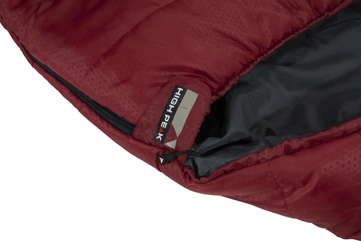 Спальний мішок High Peak Redwood L -3°C 929560 Dark Red/Grey (4001690230926) - зображення 4
