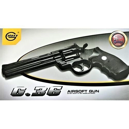Іграшковий револьвер G36 Сміт-Вессон металевий - зображення 2