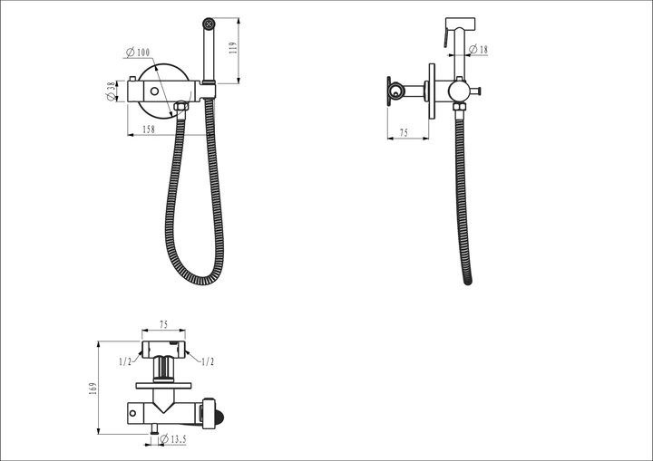 Смеситель для душа Gappo G7290 – фото, отзывы, характеристики в ...