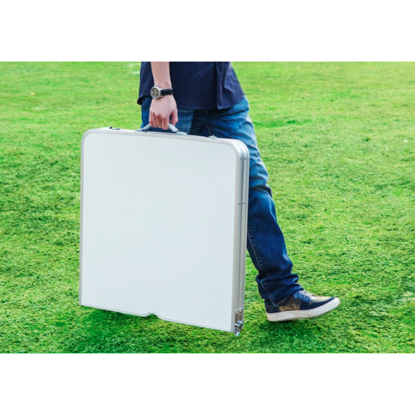 Стіл для пікніка Folding Table алюмінієвий розкладний 4 стільця+валіза Білий - Фото 8 Стіл для пікніка Folding Table алюмінієвий розкладний 4 стільця+валіза Білий - зображення 8