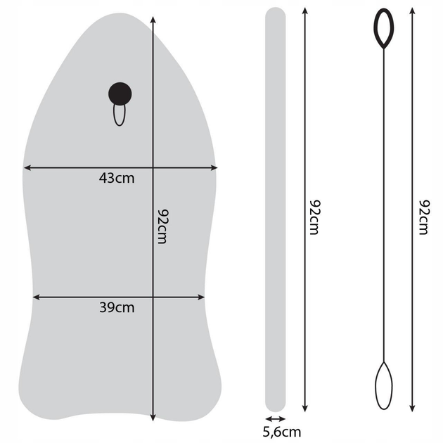 Бодиборд-доска для плавания на волнах SportVida Bodyboard SV-BD0002-6 