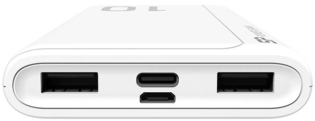 Powerbank Silicon Power GP15 10000 mAh White (SP10KMAPBKGP150W) - obraz 3