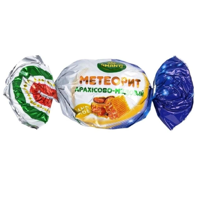 Конфеты Метеорит арахисово - медовый Amanti 1 кг 