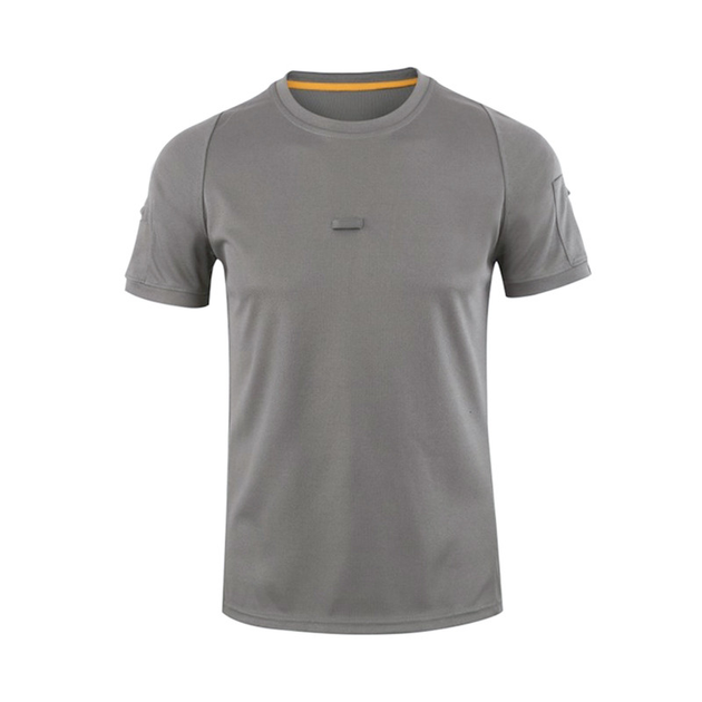 Тактична футболка-поло Lesko A825 Gray розмір XL з коротким рукавом для чоловіків армійська - зображення 1