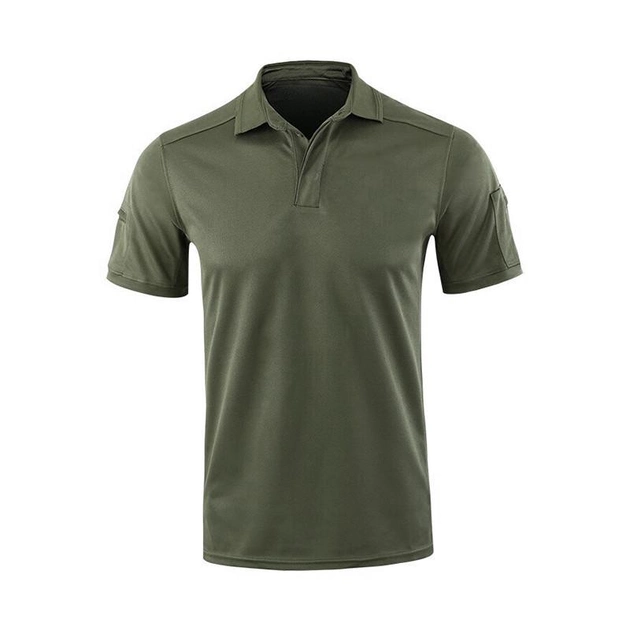 Чоловіча тактична футболка з коротким рукавом Lesko A817 Green розмір S формений - зображення 1