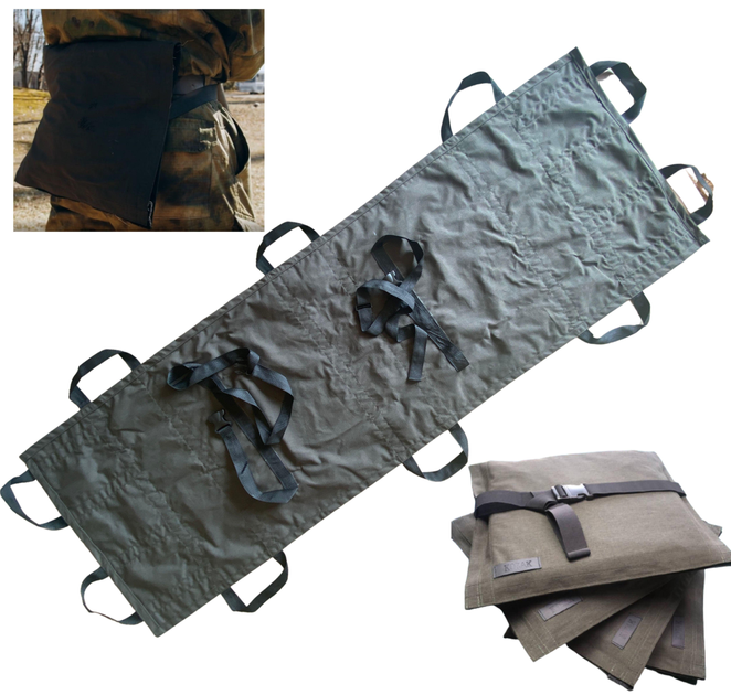 Носилки трансформер медичні армійські тактичні з ременями кріплення і чохлом сидіння килимок безкаркасні м'які 2 в 1 (6546545150) - зображення 1