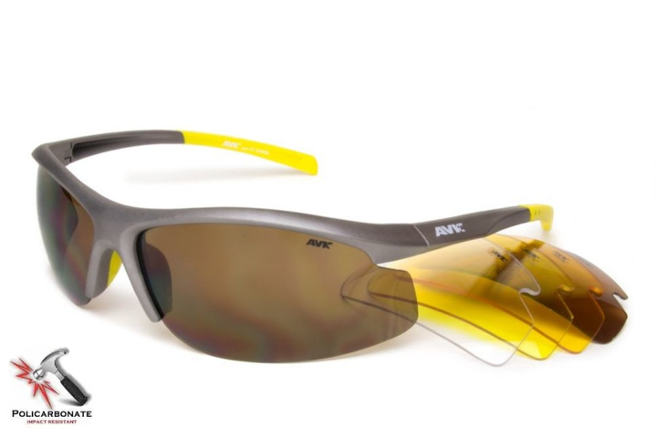 Спортивные защитные очки со сменными линзами AVK Rocca 03 тактические - зображення 1