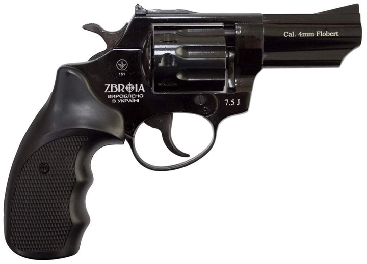 Револьвер флобера Zbroia PROFI-3" (чёрный / пластик) - изображение 2