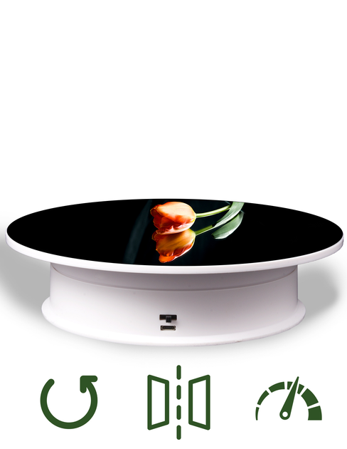 Поворотный стол для предметной съёмки Белый автоматическая зеркальная ...