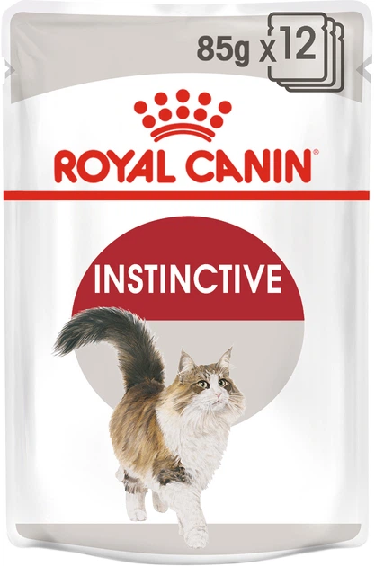 Opakowanie  mokrej karmy dla dorosłych kotów Royal Canin Instinctive in Gravy 12 x 85 g (9003579308738) - obraz 3
