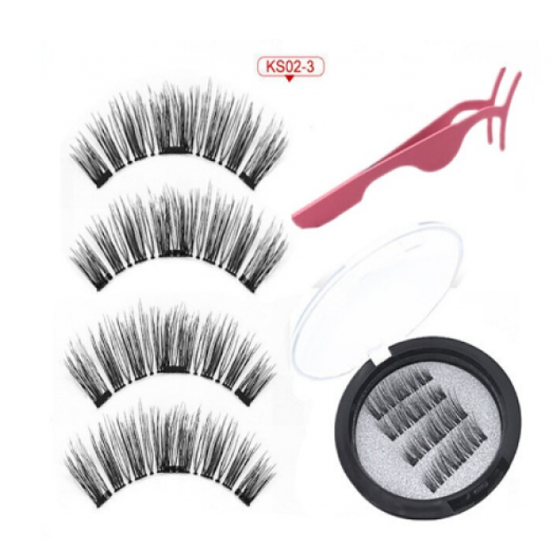 Ресницы накладные на 3 магнитах Magnetic Lashes KS02/3 магнитные ...