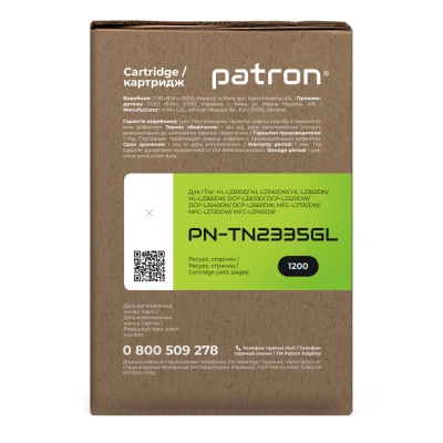 Картридж Patron BROTHER TN-2335 GREEN Label (PN-TN2335GL) - изображение 3
