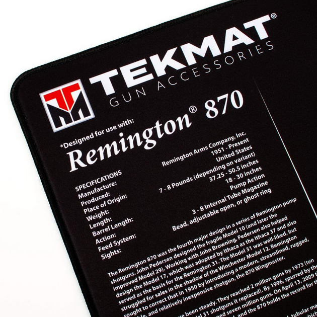 Коврик TekMat 30 см x 91 см с чертежом Remington 870 для чистки оружия 2000000022079 - изображение 2