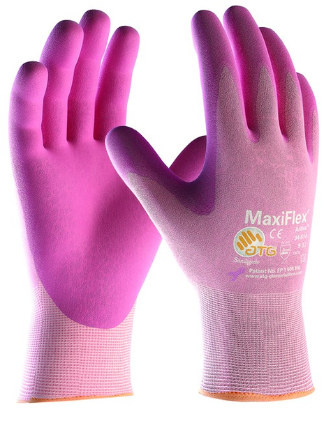 Защитные перчатки с витамином Е и алоэ-вера ATG MaxiFlex Active 34-814 ...