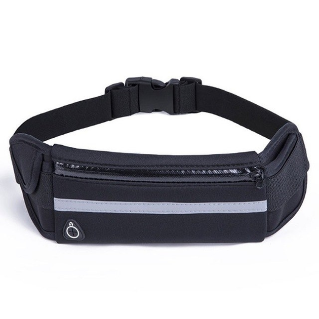 Сумка для бега Спортивная сумка на пояс RunningBag Влагостойкая Black ...