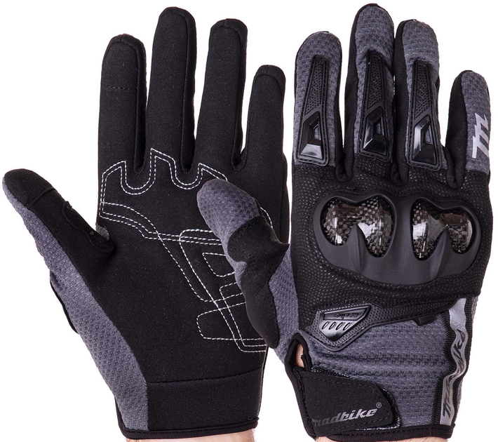 Перчатки закрытые, полно палые (кастет) р.XL Black/Grey от продавца: Cs ...