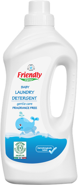 Рідкий пральний порошок Friendly organic без запаху 1000 мл (20 прань) ФР-00000351 - зображення 2