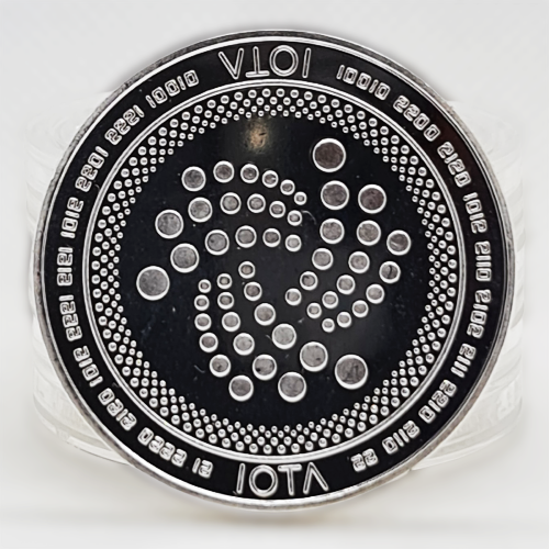 Монета сувенирная IOTA цвет: серебро - Фото 1 Монета сувенирная IOTA цвет: серебро - изображение 1