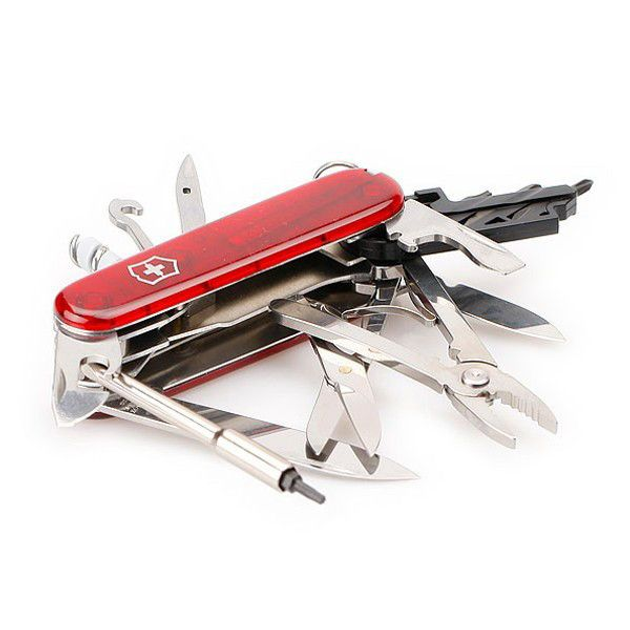 Складаний ніж Victorinox CyberTool 34 Red Trans 1.7725.T - зображення 2