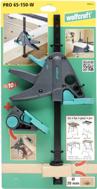 Valet-serre-joint WOLFCRAFT PRO 65-150-W