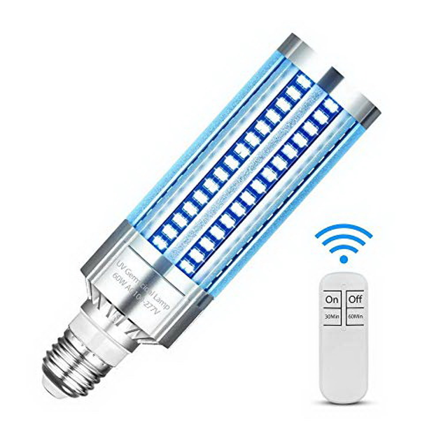 Бактерицидна LED лампа LEDGle Ultraviolet Remote Control E27/60 Watt - зображення 2